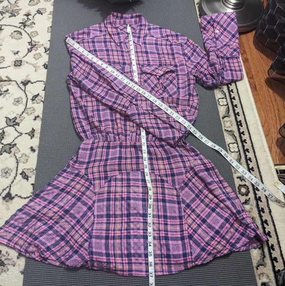 FREE PEOPLE Pink Milo Plaid Dress - Picture 10 of 12